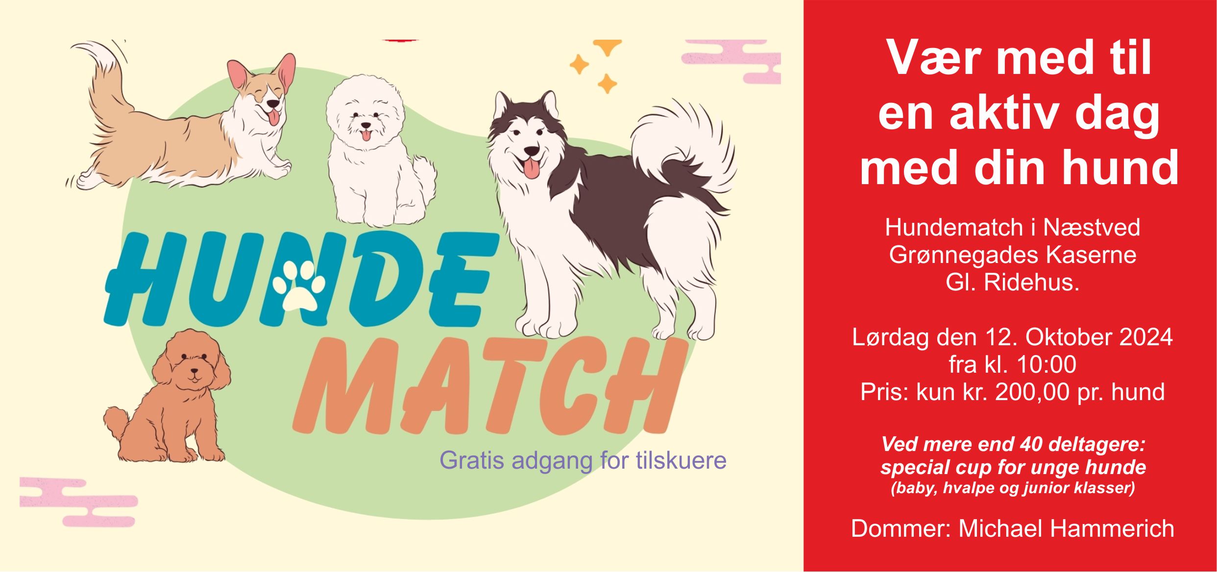 Hundematch  12. oktober kl. 10:00